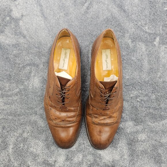 MEZLAN Genuine Ostrich Dress Shoes Mens 13M Derby Loafer  display picture 1